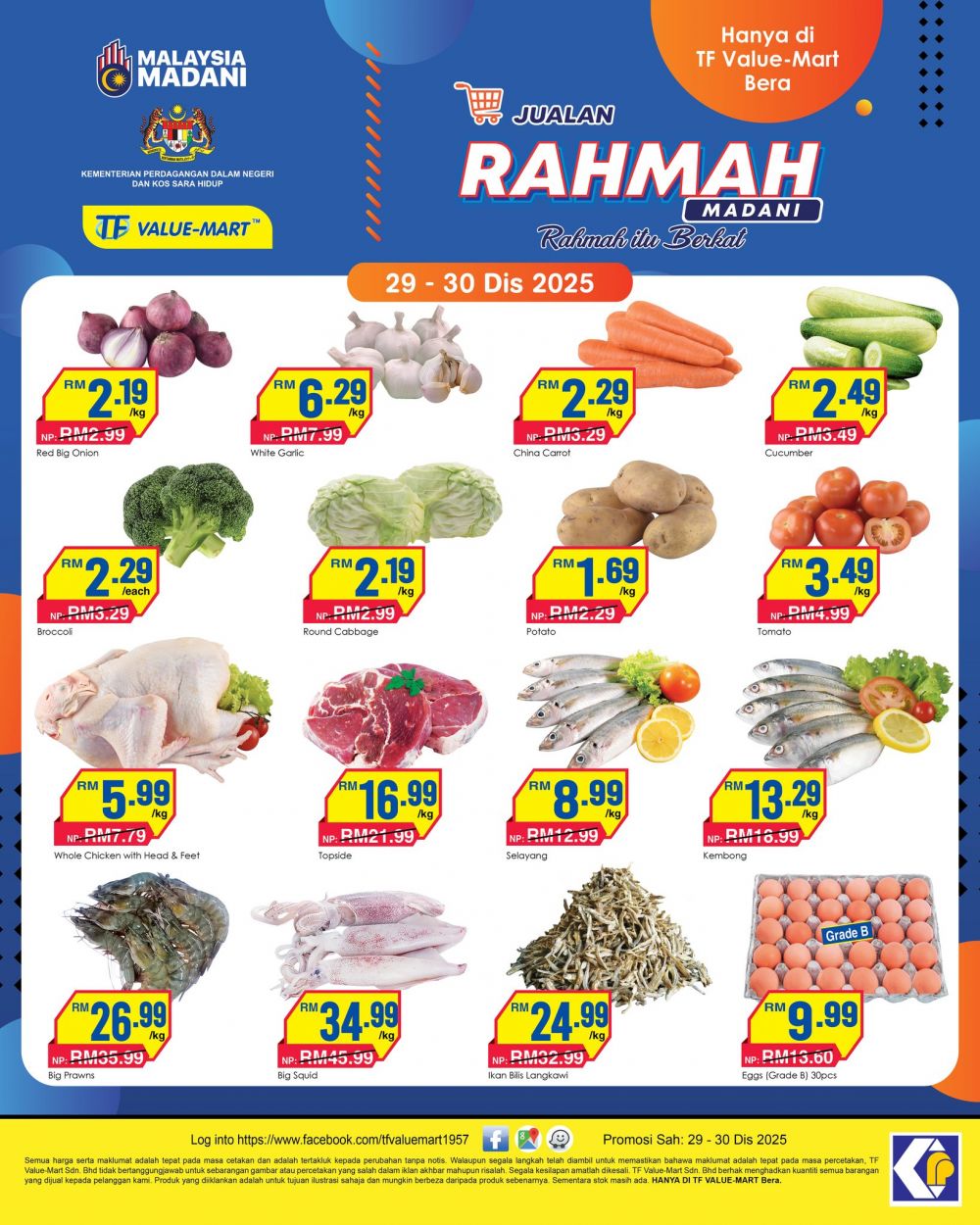 TF Value-Mart Bera Jualan Rahmah Madani: Fresh Food & Groceries | 29 - 30 Dec 2025 TF Value-Mart Bera Jualan Rahmah Madani: Fresh Food & Groceries | 29 - 30 Dec 2025