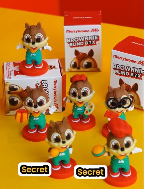 Marrybrown Brownnie Blind Box: Free with Kiddy Meal Marrybrown Brownnie Blind Box: Free with Kiddy Meal