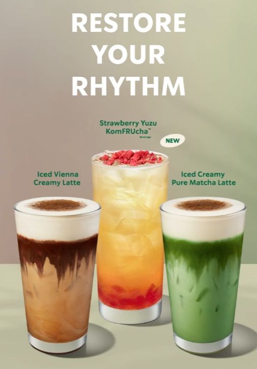 Starbucks Restore Your Rhythm: Strawberry Yuzu KomFRUcha & Creamy Lattes | From 30 Dec 2025 Starbucks Restore Your Rhythm: Strawberry Yuzu KomFRUcha & Creamy Lattes | From 30 Dec 2025