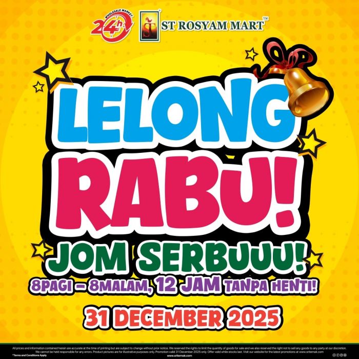 ST Rosyam Mart Wednesday Promotion: Fresh Meat, Seafood & Groceries | 31 Dec 2025 ST Rosyam Mart Wednesday Promotion: Fresh Meat, Seafood & Groceries | 31 Dec 2025