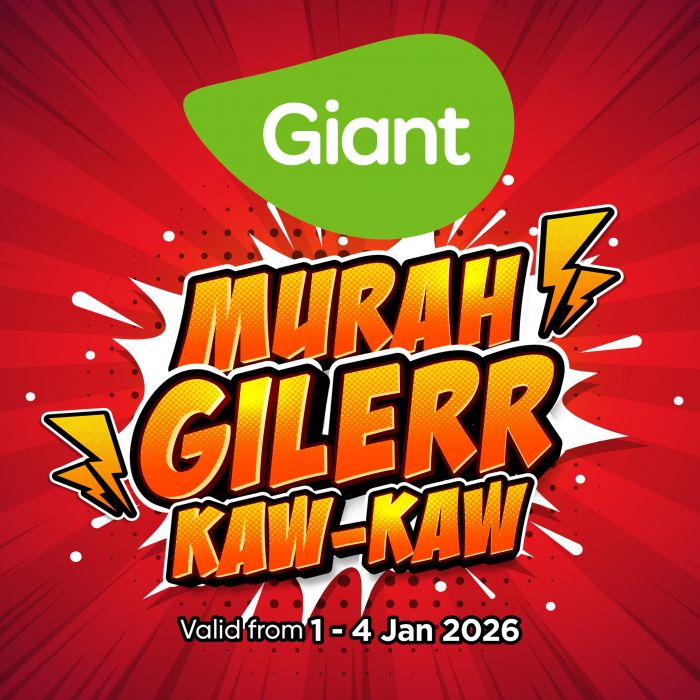 Giant Promotion: Murah Gilerr Kaw-Kaw Deals | 1-4 Jan 2026 Giant Promotion: Murah Gilerr Kaw-Kaw Deals | 1-4 Jan 2026