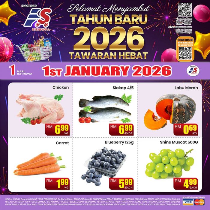 Family Store Melaka New Year Promotion: 1 Day Special Deals | 1 Jan 2026 Family Store Melaka New Year Promotion: 1 Day Special Deals | 1 Jan 2026