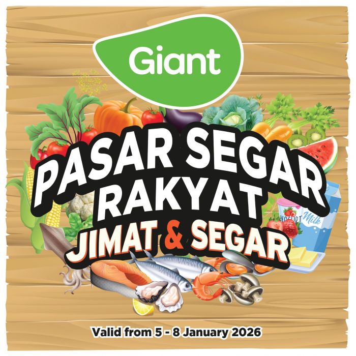 Giant Promotion: Pasar Segar Rakyat Deals | 5-8 Jan 2026 Giant Promotion: Pasar Segar Rakyat Deals | 5-8 Jan 2026