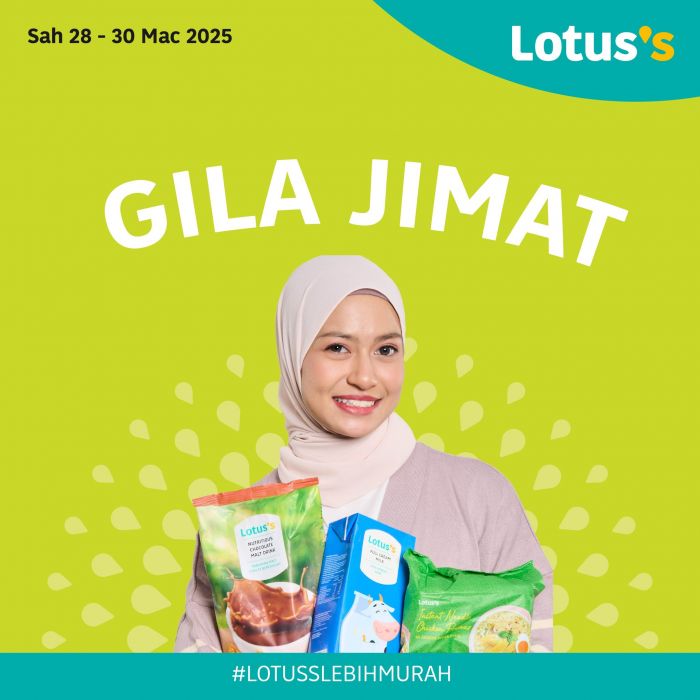 Lotus’s Gila Jimat Promotion: Kitchen Essentials & Grocery Deals | 6 - 14 January 2026 Lotus’s Gila Jimat Promotion: Kitchen Essentials & Grocery Deals | 6 - 14 January 2026