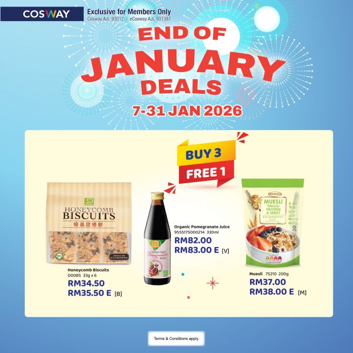 Cosway Promotion: End Of January Deals | 7-31 January 2026 Cosway Promotion: End Of January Deals | 7-31 January 2026