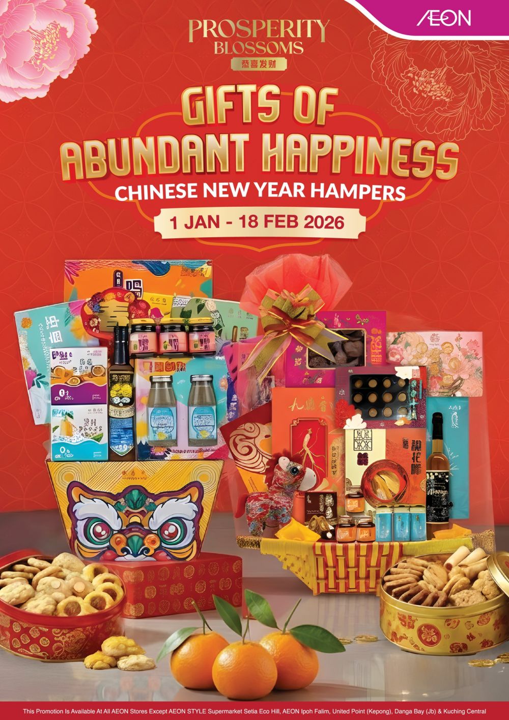 AEON CNY Hamper & Gift Promotion: Buy 1 Free 1 Deals & Premium Brands | 1 Jan - 18 Feb 2026 AEON CNY Hamper & Gift Promotion: Buy 1 Free 1 Deals & Premium Brands | 1 Jan - 18 Feb 2026