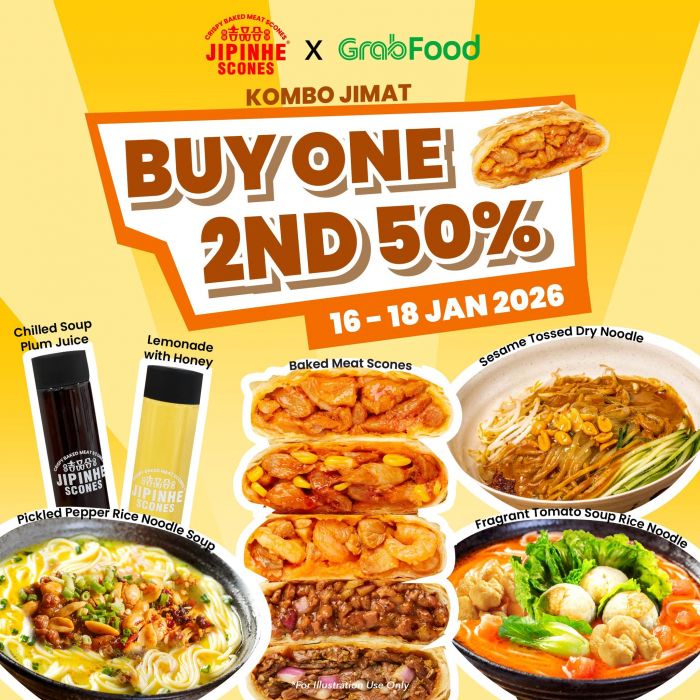 Jipinhe Scones GrabFood Promotion: Buy 1 Free 1 & 50% OFF Deals | 16-21 Jan 2026 Jipinhe Scones GrabFood Promotion: Buy 1 Free 1 & 50% OFF Deals | 16-21 Jan 2026