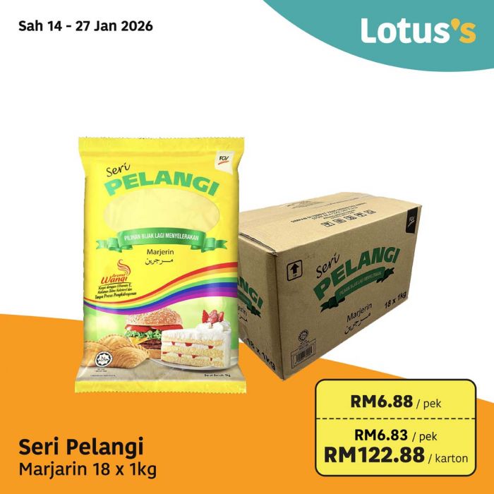 Lotus’s Promotion: Beli Lebih Untung Lebih Deals | 14-27 Jan 2025 Lotus’s Promotion: Beli Lebih Untung Lebih Deals | 14-27 Jan 2025