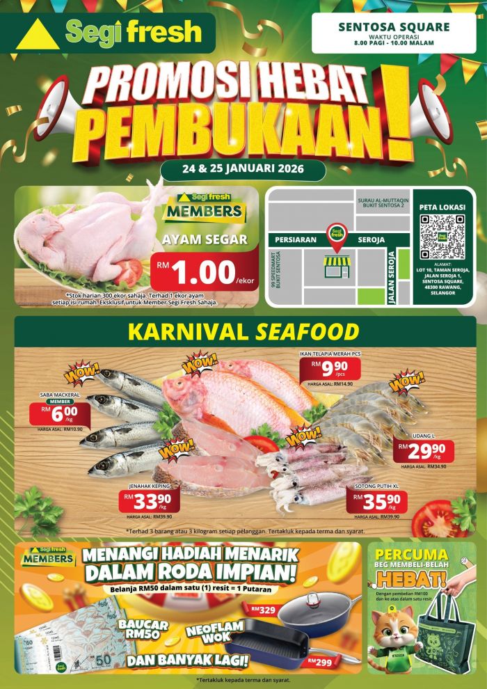 Segi Fresh Promotion: Sentosa Square Grand Opening Specials | 24 Jan - 7 Feb 2026 Segi Fresh Promotion: Sentosa Square Grand Opening Specials | 24 Jan - 7 Feb 2026