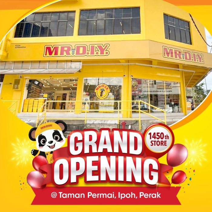 MR DIY Grand Opening: Free Mini Luggage & Spin & Win @ Taman Permai Ipoh | 23-25 January 2026 MR DIY Grand Opening: Free Mini Luggage & Spin & Win @ Taman Permai Ipoh | 23-25 January 2026