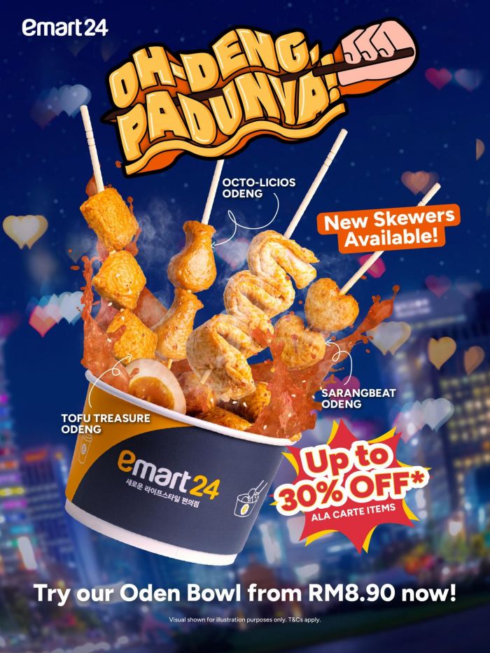 emart24 New Odeng Series: Octo-licious, Sarangbeat & Tofu Treasure | From RM8.90 emart24 New Odeng Series: Octo-licious, Sarangbeat & Tofu Treasure | From RM8.90