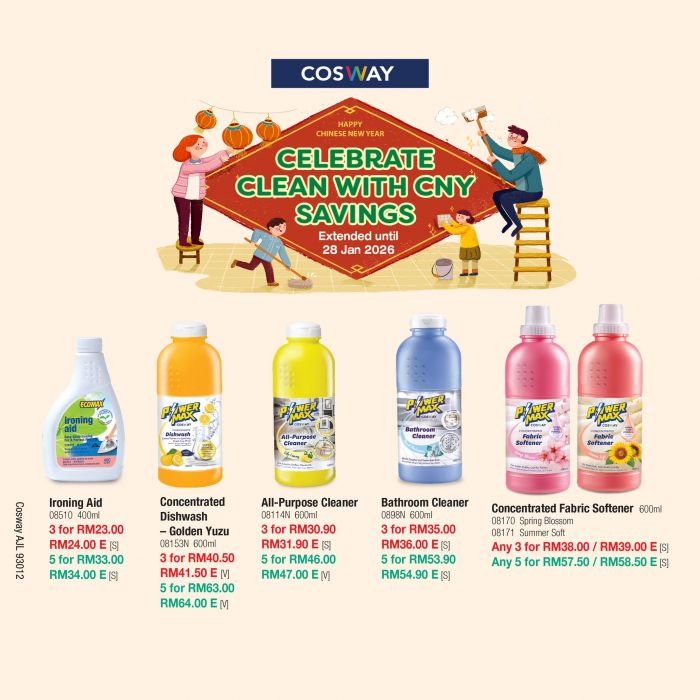 Cosway CNY Promotion: Celebrate Clean with Savings on PowerMax & Ecomax | Until 28 January 2026 Cosway CNY Promotion: Celebrate Clean with Savings on PowerMax & Ecomax | Until 28 January 2026