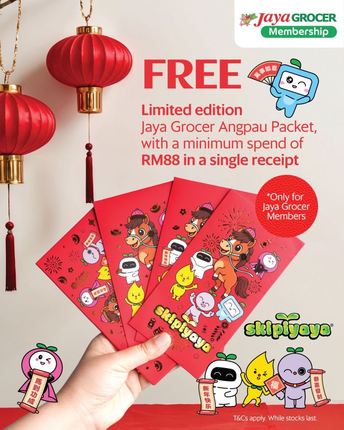 Jaya Grocer Free Angpao Packet: Membership Exclusive Min Spend RM88 | CNY 2026 Jaya Grocer Free Angpao Packet: Membership Exclusive Min Spend RM88 | CNY 2026