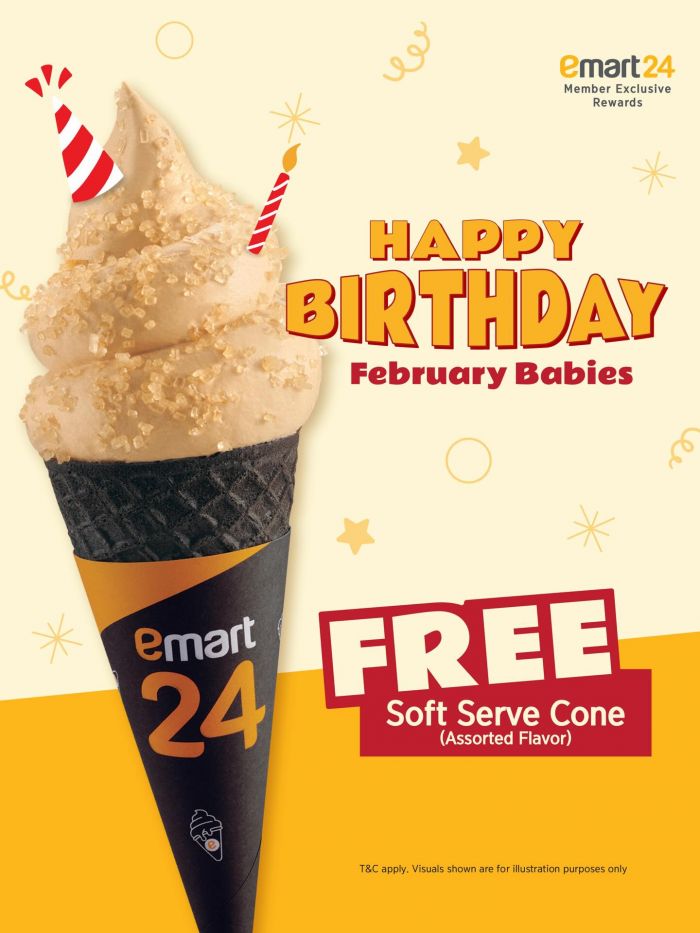 emart24 Birthday Promotion: Free Soft Serve Cone | February 2026 emart24 Birthday Promotion: Free Soft Serve Cone | February 2026