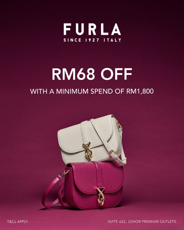 Furla Johor Premium Outlets Sale: RM68 Off Promotion | 28 Jan - 22 Feb 2026 Furla Johor Premium Outlets Sale: RM68 Off Promotion | 28 Jan - 22 Feb 2026