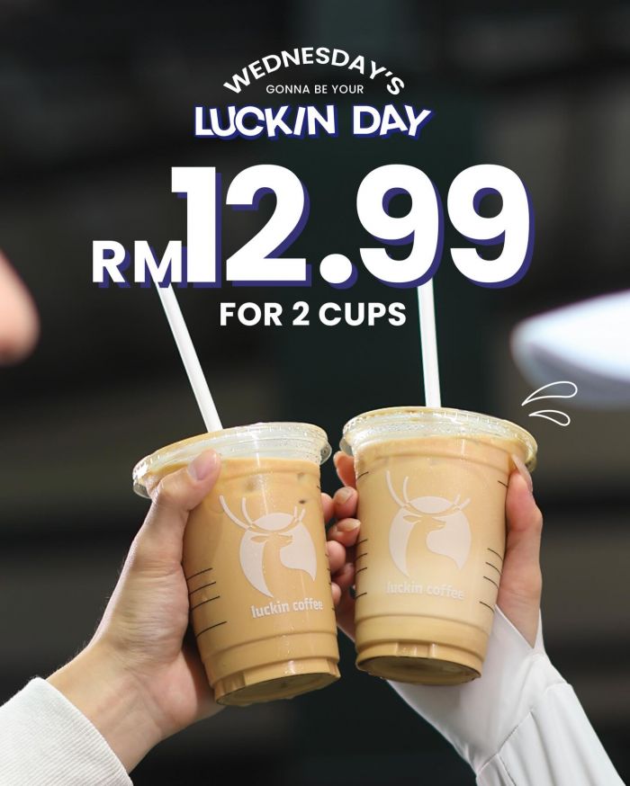 Luckin Coffee Wednesday Promotion: 2 Cups for RM12.99 | 4 February 2026 Luckin Coffee Wednesday Promotion: 2 Cups for RM12.99 | 4 February 2026