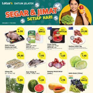 Lotus’s Datum Jelatek Segar & Jimat Promotion: Fresh Groceries & Buy 1 Free 1 Deals | 4-9 February 2026