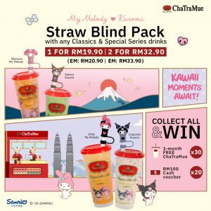 ChaTraMue x My Melody & Kuromi Straw Blind Pack: Sanrio Collectibles | Starting 5 February 2026