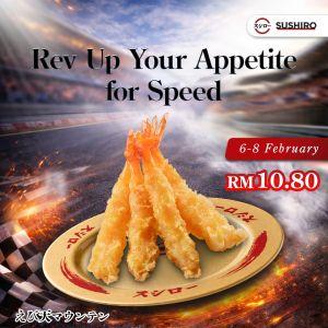 Sushiro Shrimp Tempura Mountain Promotion: RM10.80 Deal at Suria KLCC | 6-8 February 2026