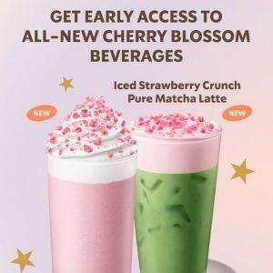 Starbucks Rewards Early Access: New Cherry Blossom Beverages | Starting 8 February 2026