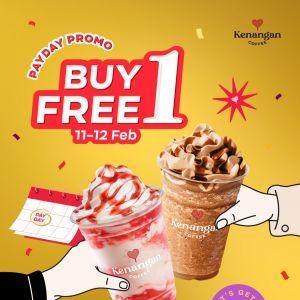 Kenangan Coffee Payday Promo: Buy 1 Free 1 Frappe | 11-12 Feb 2026