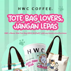 HWC Coffee x Meow-Riah Tote Bag: RM15.90 PWP Deal | Starting 16 Feb 2026