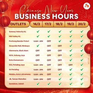 Lim Fried Chicken CNY Business Hours: Outlet Schedule | 16-20 Feb 2026
