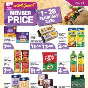 AEON Member Promotion: Wow! Jimat Member Prices | 1 - 28 February 2026