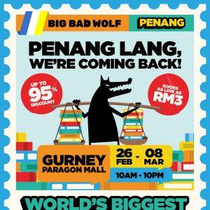 Big Bad Wolf Book Sale Penang: Books as Low as RM3 | 26 Feb - 8 Mar 2026
