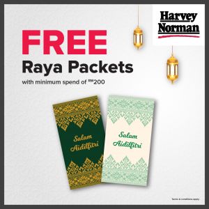 Harvey Norman Raya Promotion: FREE Raya Packets | 19 Feb - 18 Mar 2026