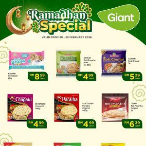 Giant Ramadhan Special: Frozen Roti & Paratha Promotion | 20-22 February 2026