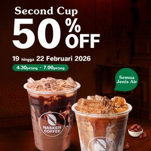 Nasken Coffee Ramadan Promotion: Second Cup 50% OFF | 19-22 Feb 2026