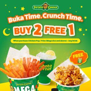 Potato Corner Ramadan Promotion: Buy 2 Free 1 Iftar Deal | 19 Feb - 19 Mar 2026