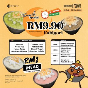 Mykori Terawih Special: RM9.90 Kakigori Ramadan Promo | 19 Feb - 20 Mar 2026