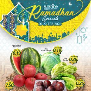Sunshine Ramadan Promotion: Fresh Groceries Deals | 20-22 Feb 2026