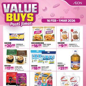 AEON Promotion: Value Buys Deals | 16 Feb - 1 Mar 2026
