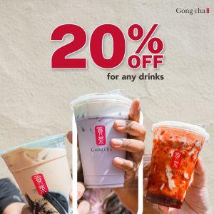 Gong Cha Promotion: 20% OFF Any Drinks For Royalty Members | 23-28 Feb 2026