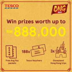 Tesco ONG MALI Contest Win Prizes Worth Up To RM888000 (7 January 2019 - 27 January 2019)