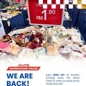 Good2U Warehouse Sale 2026: We Are Back at The Mines | 28 Feb – 15 Mar 2026