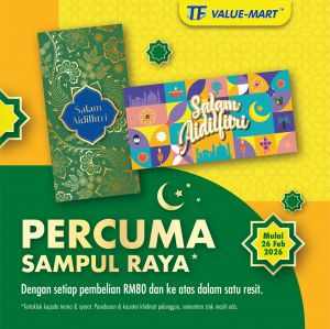 TF Value-Mart Raya Promotion: Free Sampul Raya | Feb 2026
