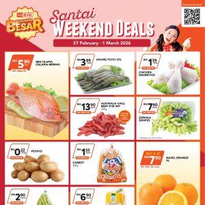 AEON BiG Weekend Promotion: Santai Weekend Deals | 27 Feb - 1 Mar 2026