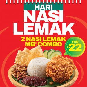 Marrybrown Promotion: Hari Nasi Lemak Combo RM22 | 1 March 2026