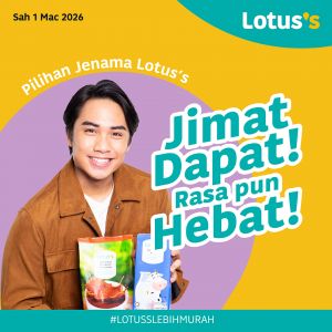 Lotus's Promotion: Pilihan Jenama Lotus's & SARA Deals | 1 - 11 March 2026