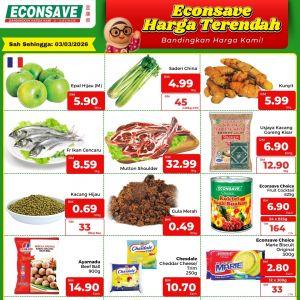 Econsave Promotion: Harga Terendah Deals | 1-3 March 2026