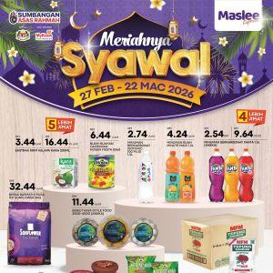 Maslee Raya Promotion: Meriahnya Syawal Sale | 27 Feb - 22 Mar 2026