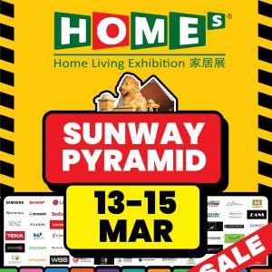 HOMEs Home Living Exhibition Sunway Pyramid: Mega Furniture Sale | 13-15 March 2026
