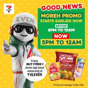 7 Eleven Buy 1 Free 1: Moreh Promo | 2-15 March 2026