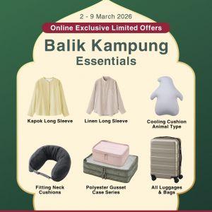 MUJI Online Promo: Balik Kampung Raya Sale | 2-9 Mar 2026