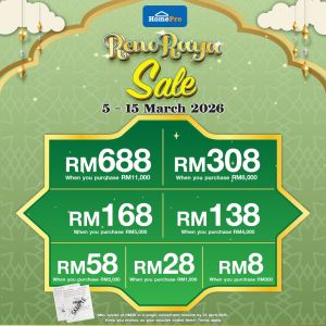 HomePro Raya Sale 2026: Reno Raya Sale | 5-15 March 2026