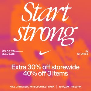 Nike Sale: Special Savings For You at Mitsui Outlet Park | 3 - 23 March 2026